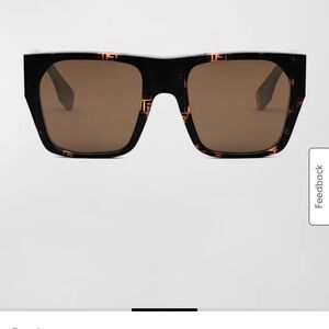 Fendi sunglasses w Black Pouch with Gold Logo